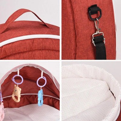 Berceau de Voyage - BabyNest™ - Rouge - Royaume des Bébés