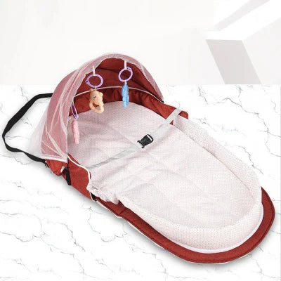 Berceau de Voyage - BabyNest™ - Rouge - Royaume des Bébés